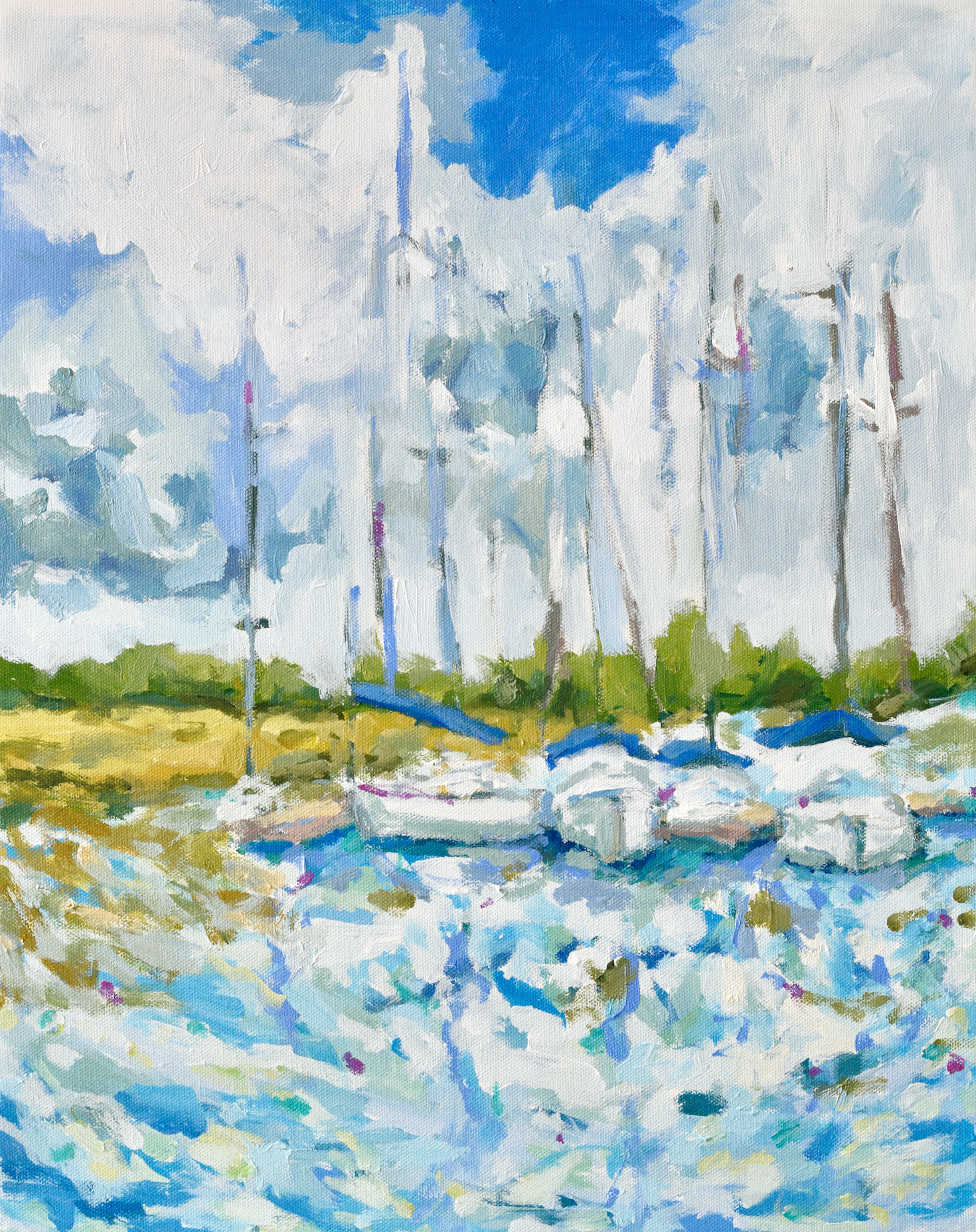 Boats On Bohicket Print