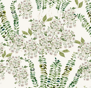 Foxglove Vine In Cream Wallpaper