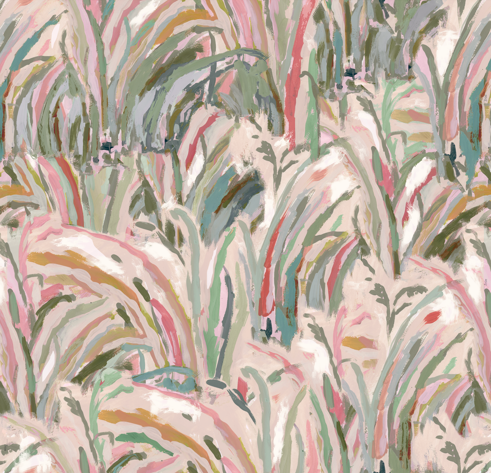 Marble Marsh In Blush Wallpaper