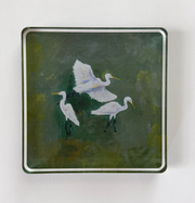 Egret Trio Acrylic Art Block