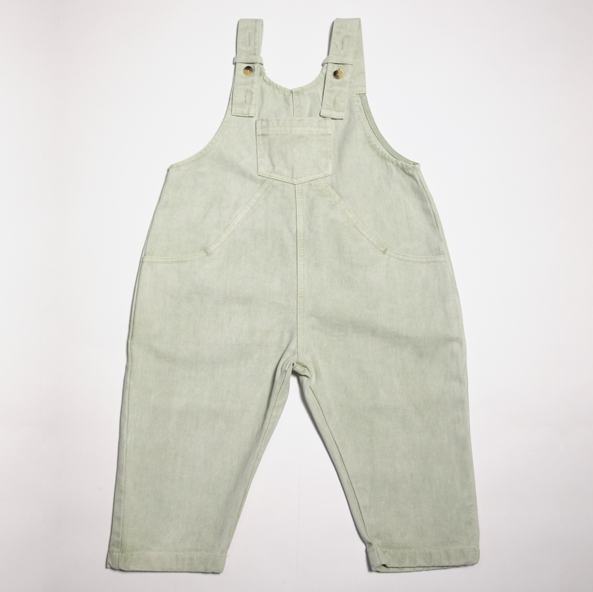 The Oversized Denim Dungaree Kids | Mineral Dyed