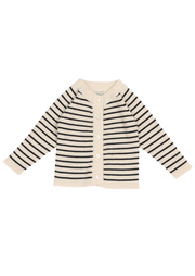 Cashmere Cardigan | Black/white