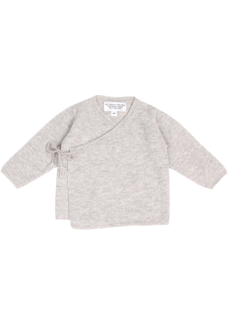 Cashmere Wrap Cardigan | Grey Dawn