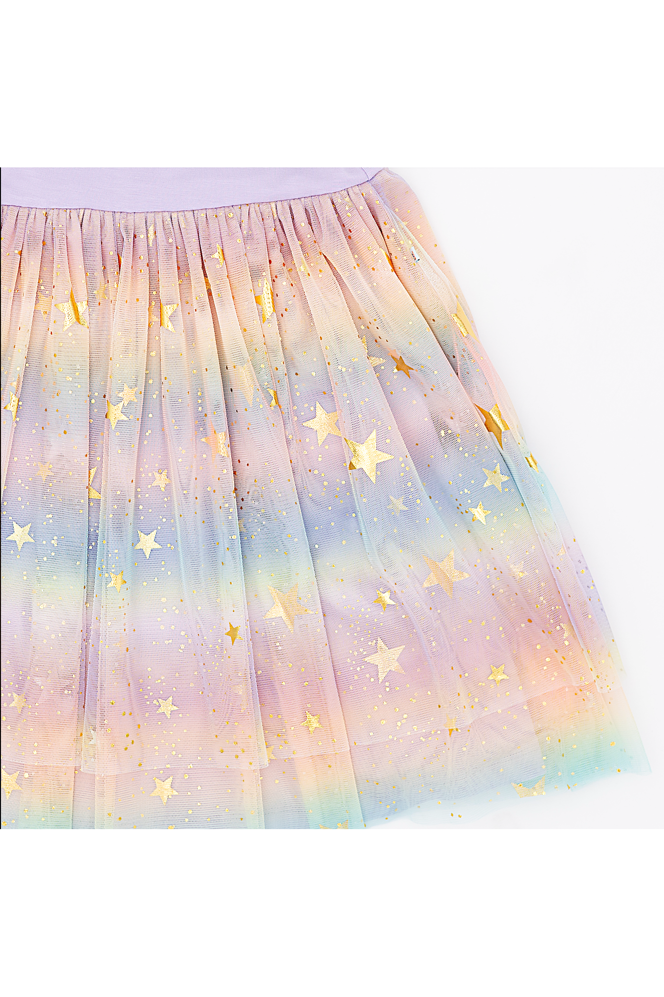 Bamboo Tulle Dress - Rainbow Ombre Twinkle