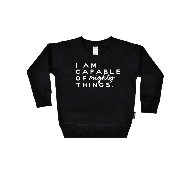 I Am Capable Of Might Things Kids Tee Or Sweatshirt