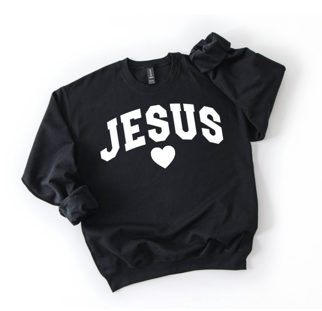 Jesus Varsity Sweatshirt - Valentine's Day Edition