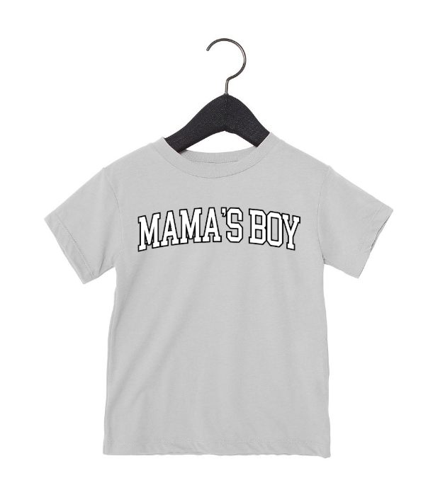 Mama's Boy Varsity Bold Tee Or Sweatshirt