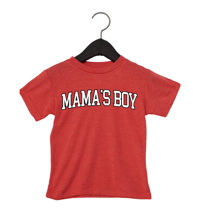 Mama's Boy Varsity Bold Tee Or Sweatshirt