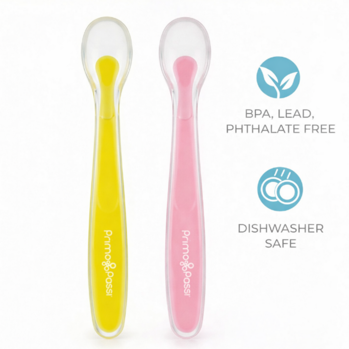 Silicone Spoon 4pk In Pink And Yellow