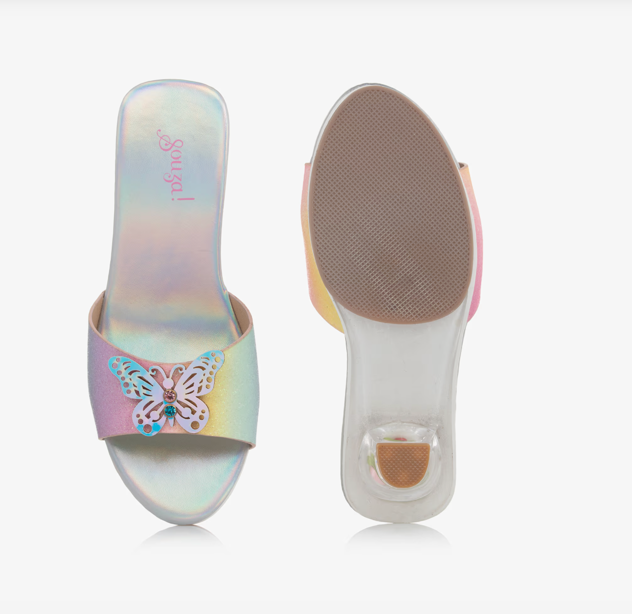 Slipper High-heel Ophelie(rainbow Butterfly) Costume Accessory For Kids