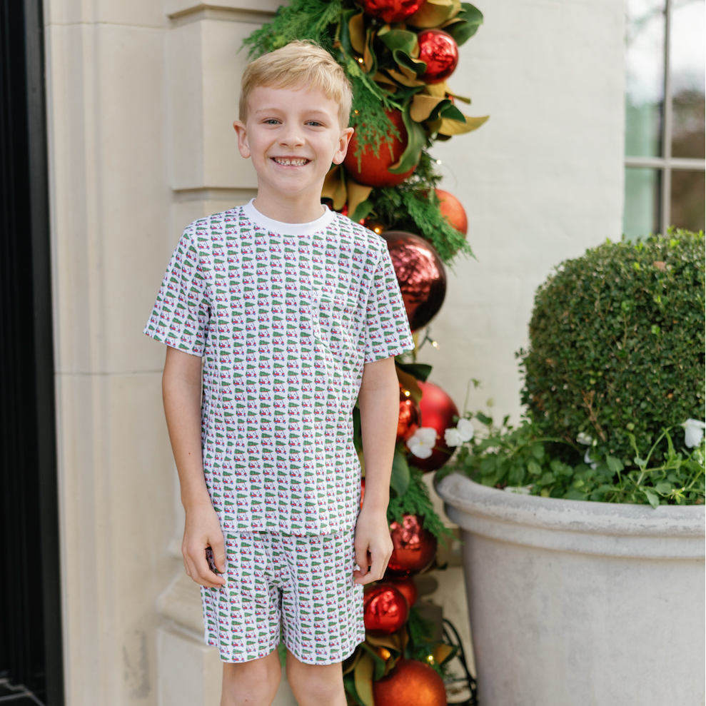 Charles Boys' Short Set - Christmas At The Club