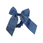 Grosgrain Bow Scrunchie (navy)