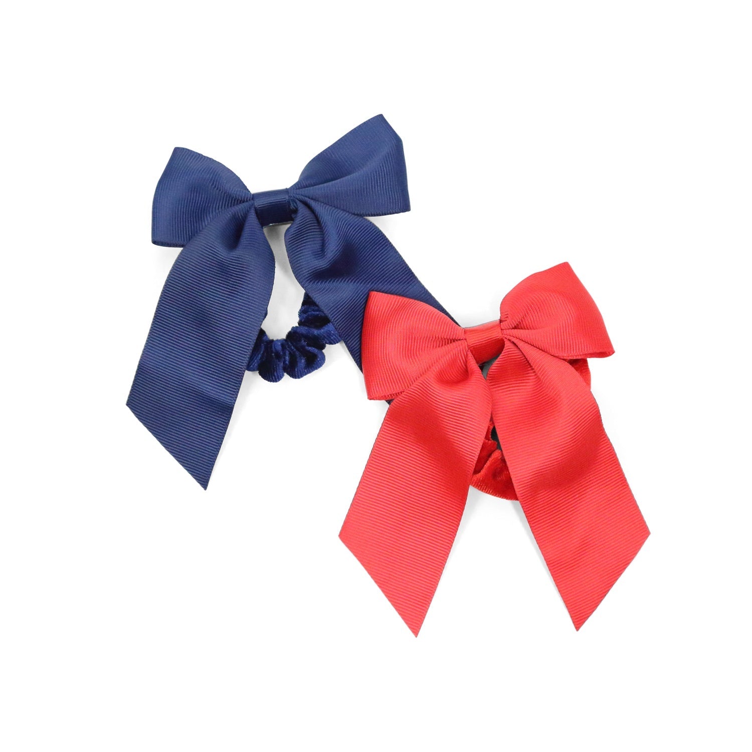 Grosgrain Bow Scrunchie (red)