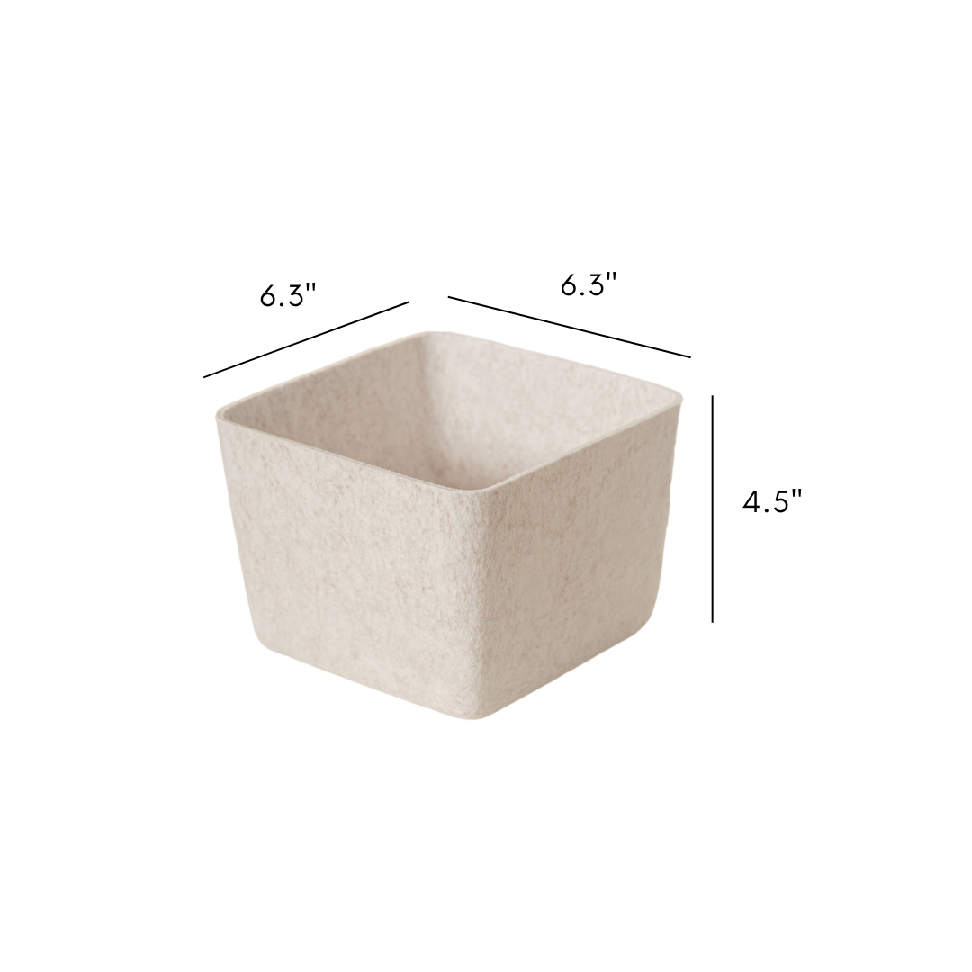 The Sculpted Bin - Petite With Lid | Set Of 3