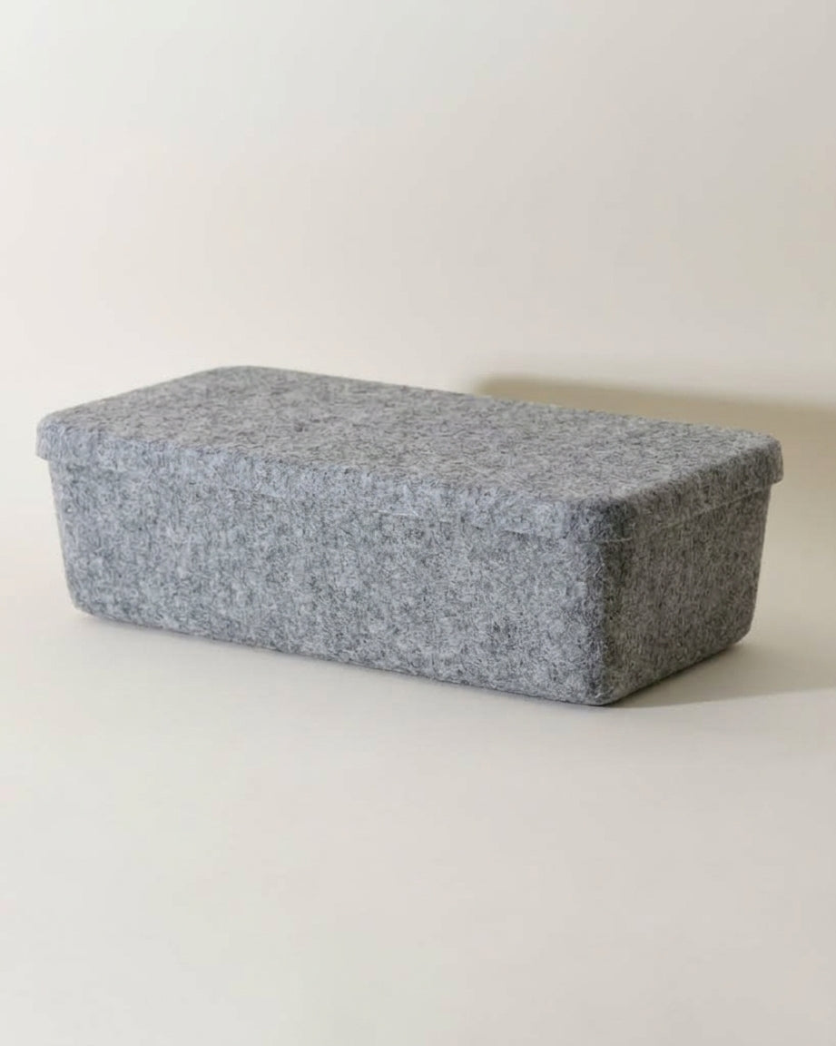 The Sculpted Bin - Long With Lid