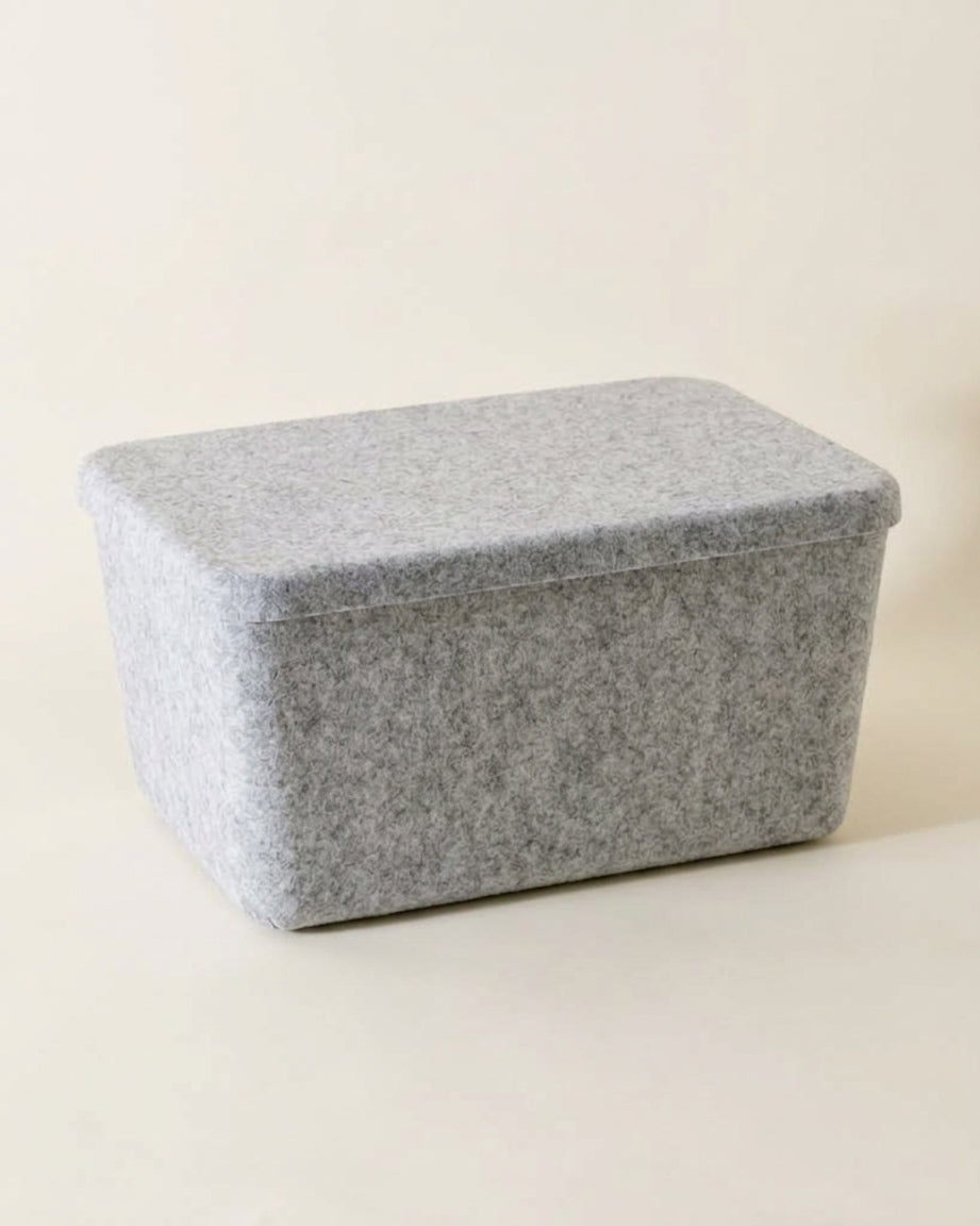 The Sculpted Bin - Wide With Lid