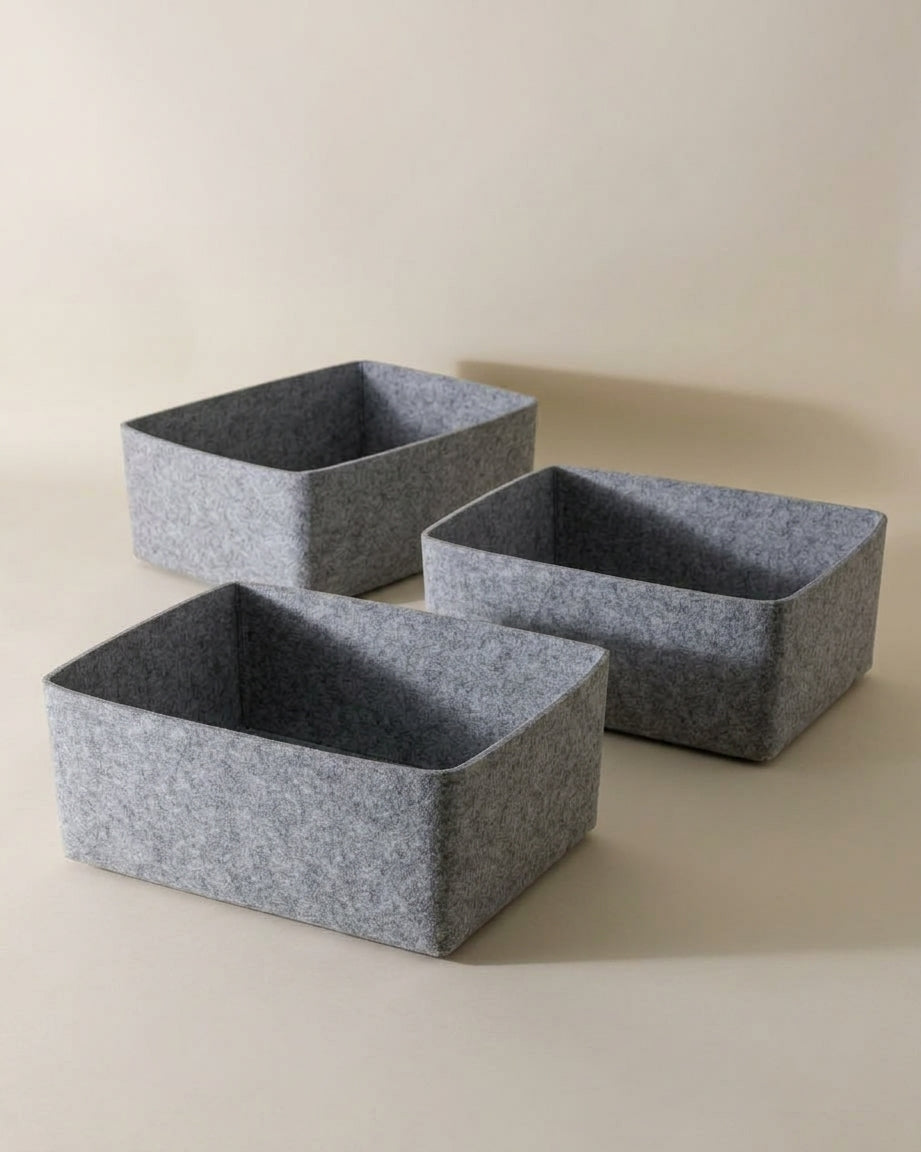 The Sculpted Bin - Xl | Set Of 3
