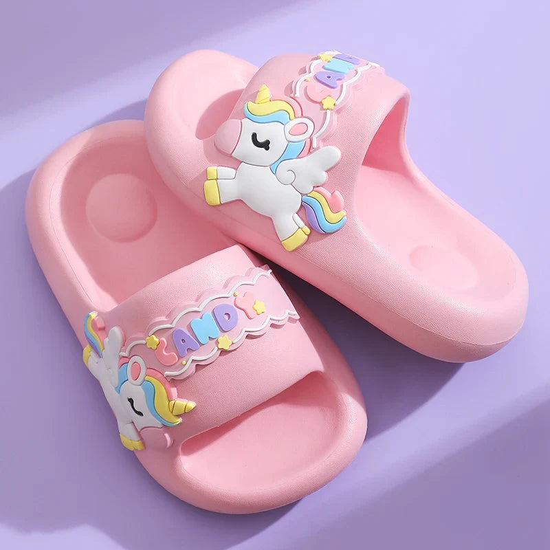 Unicorn Rainbow Slippers Ultra Soft Eva Ages 0-3 Years