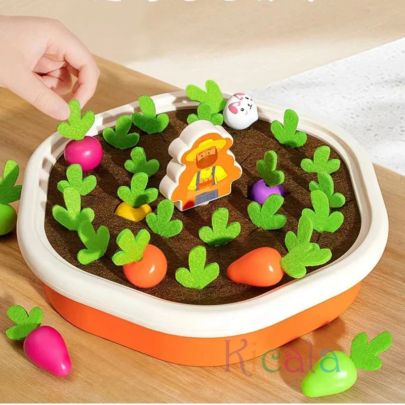 Educational Montessori Memory Toy Cultivated Field For Children