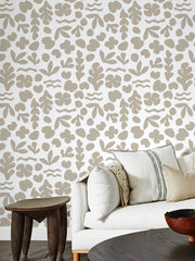 'sea Garden' Wallpaper By Tea Collection - Fawn