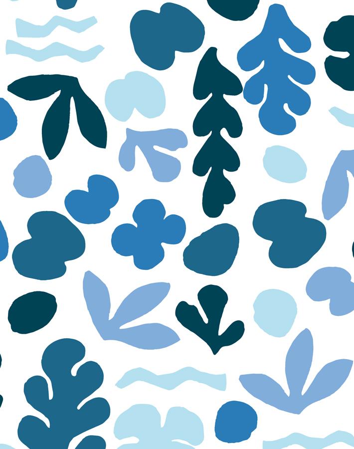 'small Sea Garden' Wallpaper By Tea Collection - Blue