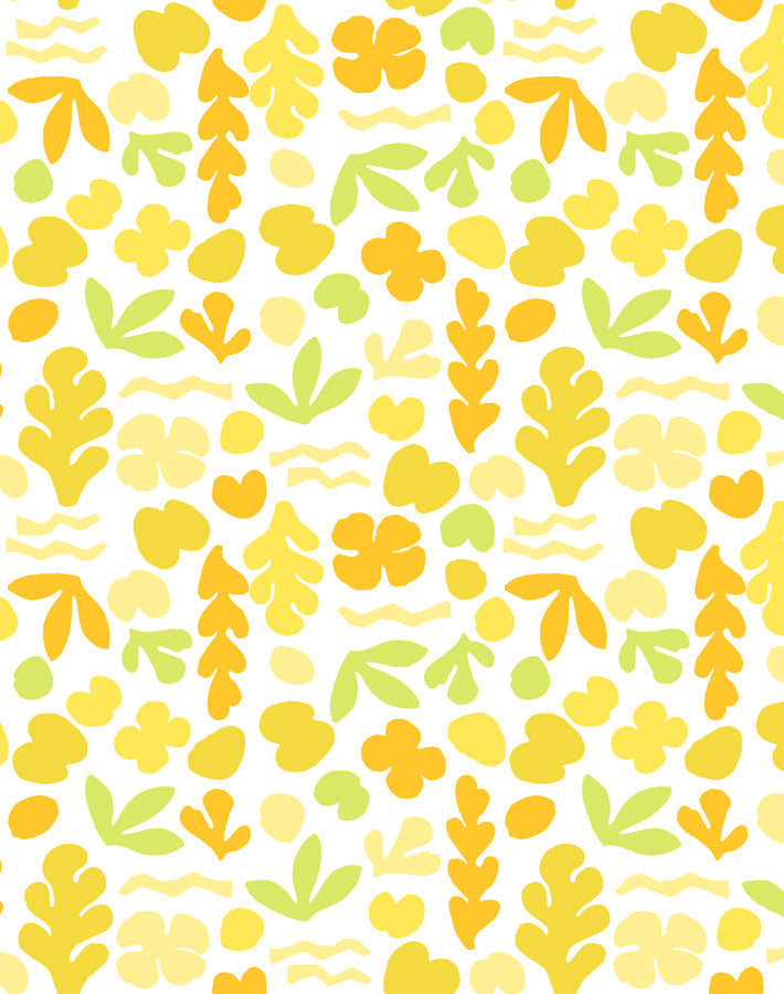 'small Sea Garden' Wallpaper By Tea Collection - Yellow