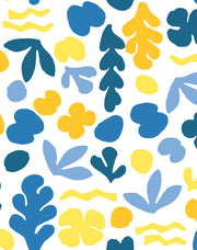 'sea Garden' Wallpaper By Tea Collection - Gold Blue