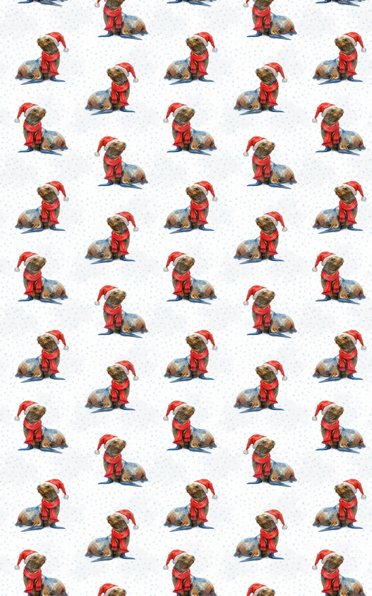 Santa’s Splashing Helper Wrapping Paper