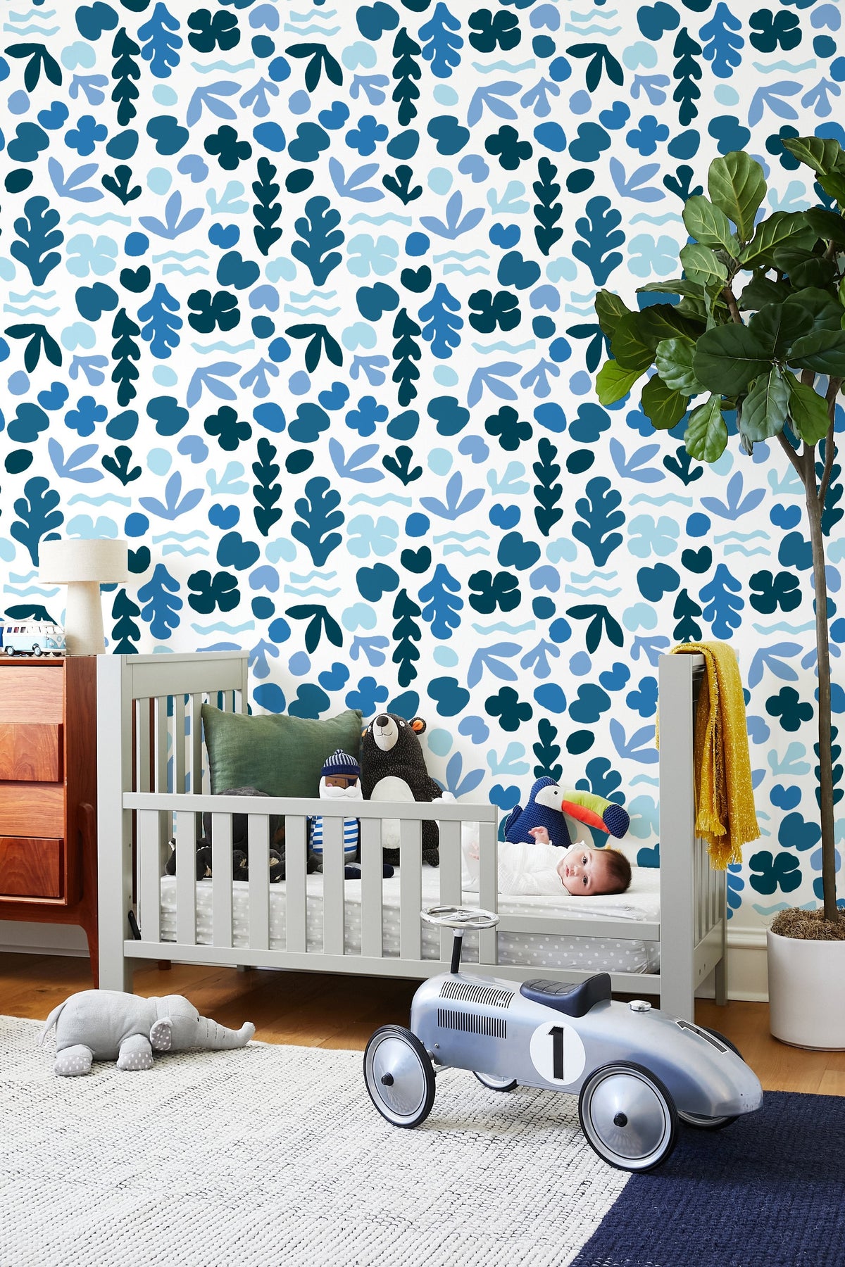 'sea Garden' Wallpaper By Tea Collection - Blue
