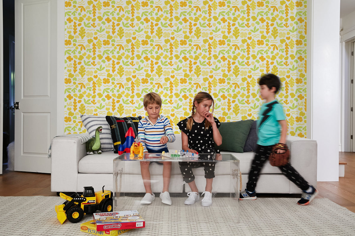 'small Sea Garden' Wallpaper By Tea Collection - Yellow