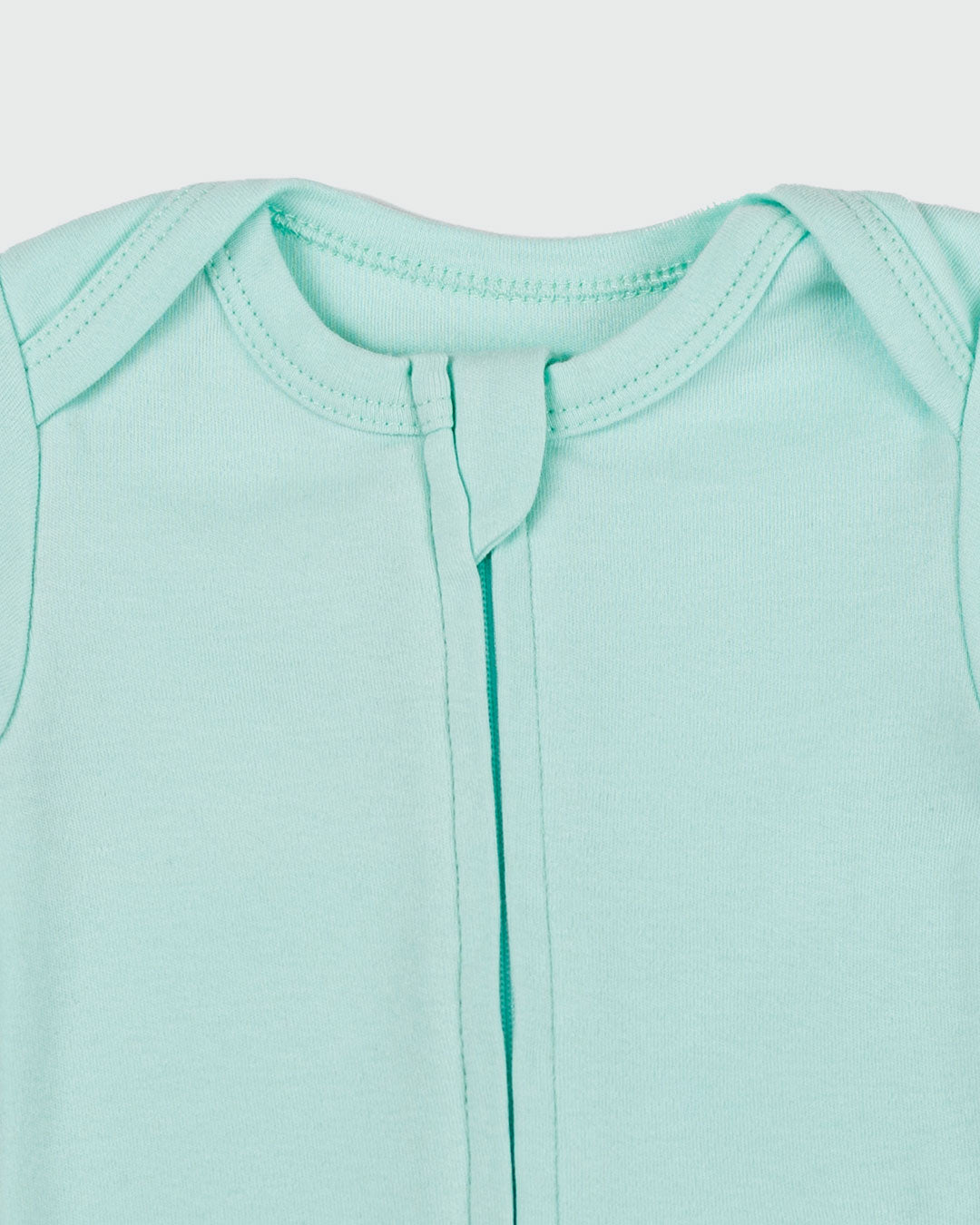 Zipper Bodysuit In Seafoam