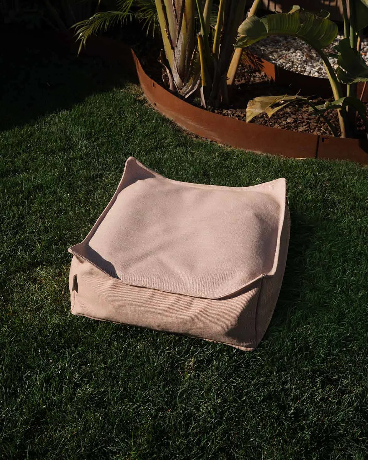 Seashell Outdoor Square Ottoman