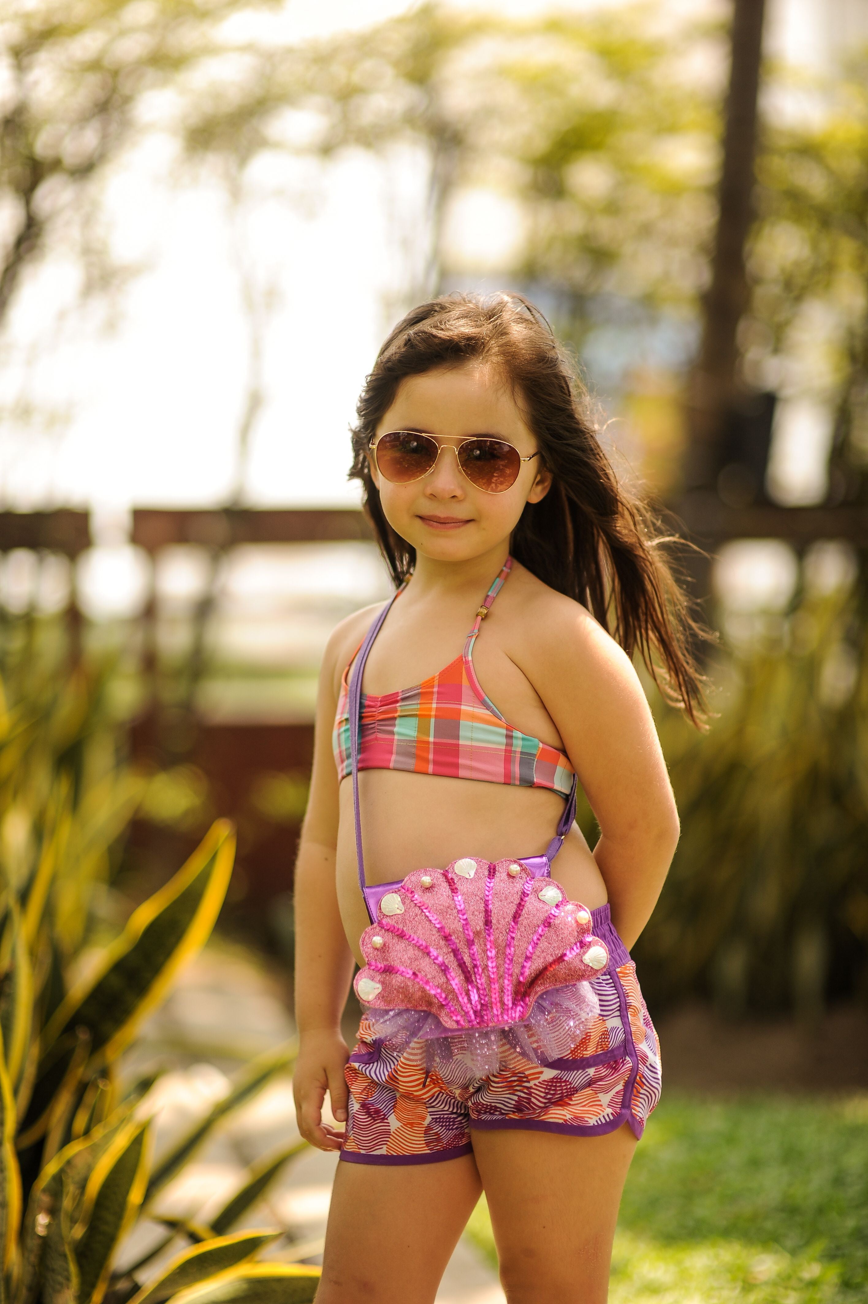 Seashell Kids Crossbody Bag- Pretty Purple