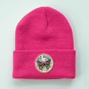 Fly High Butterfly - Fuchsia Kids Beanie