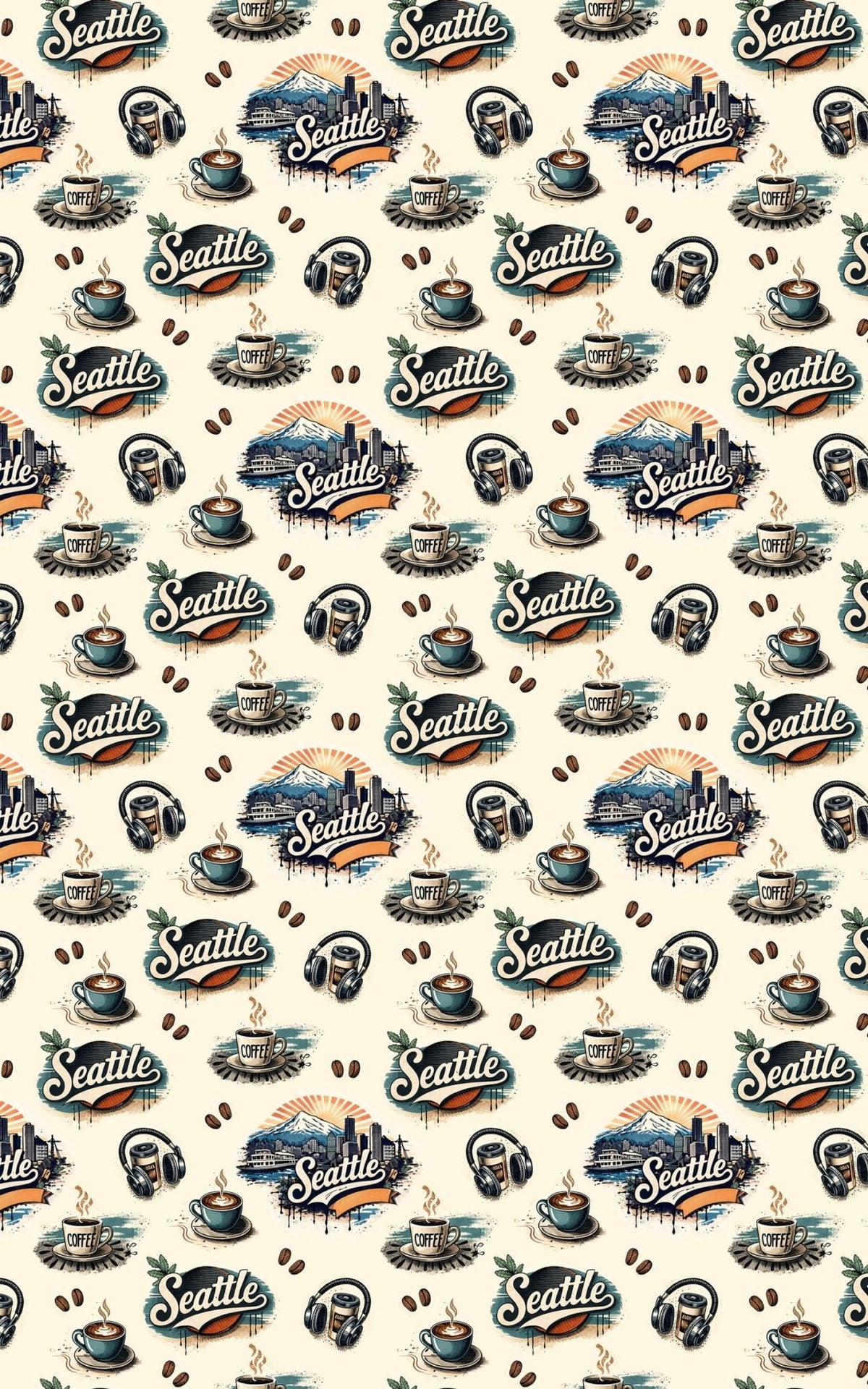 Seattle Rainier & Grunge Wrapping Paper