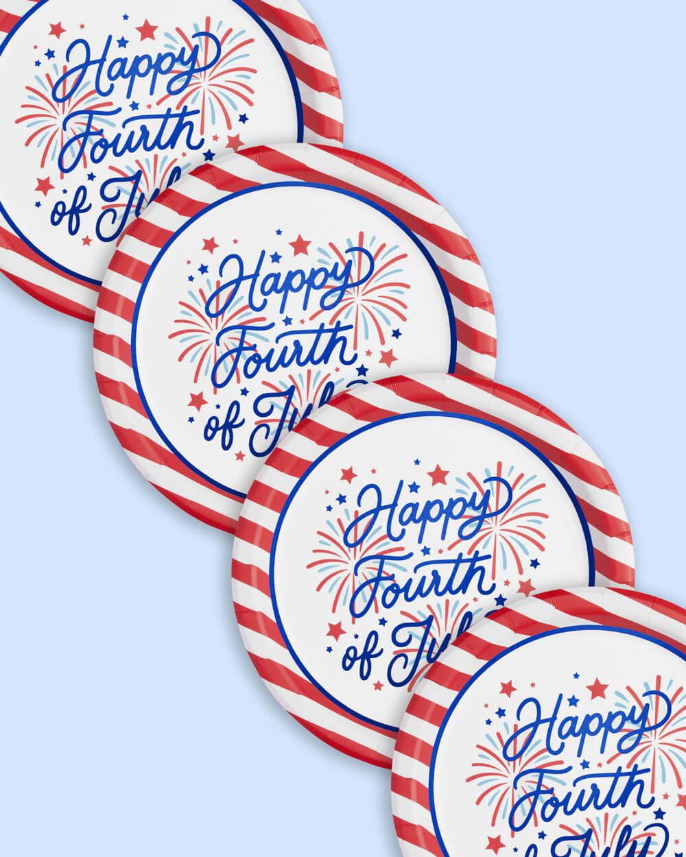 Party In The Usa Plates - 25 Paper Plates