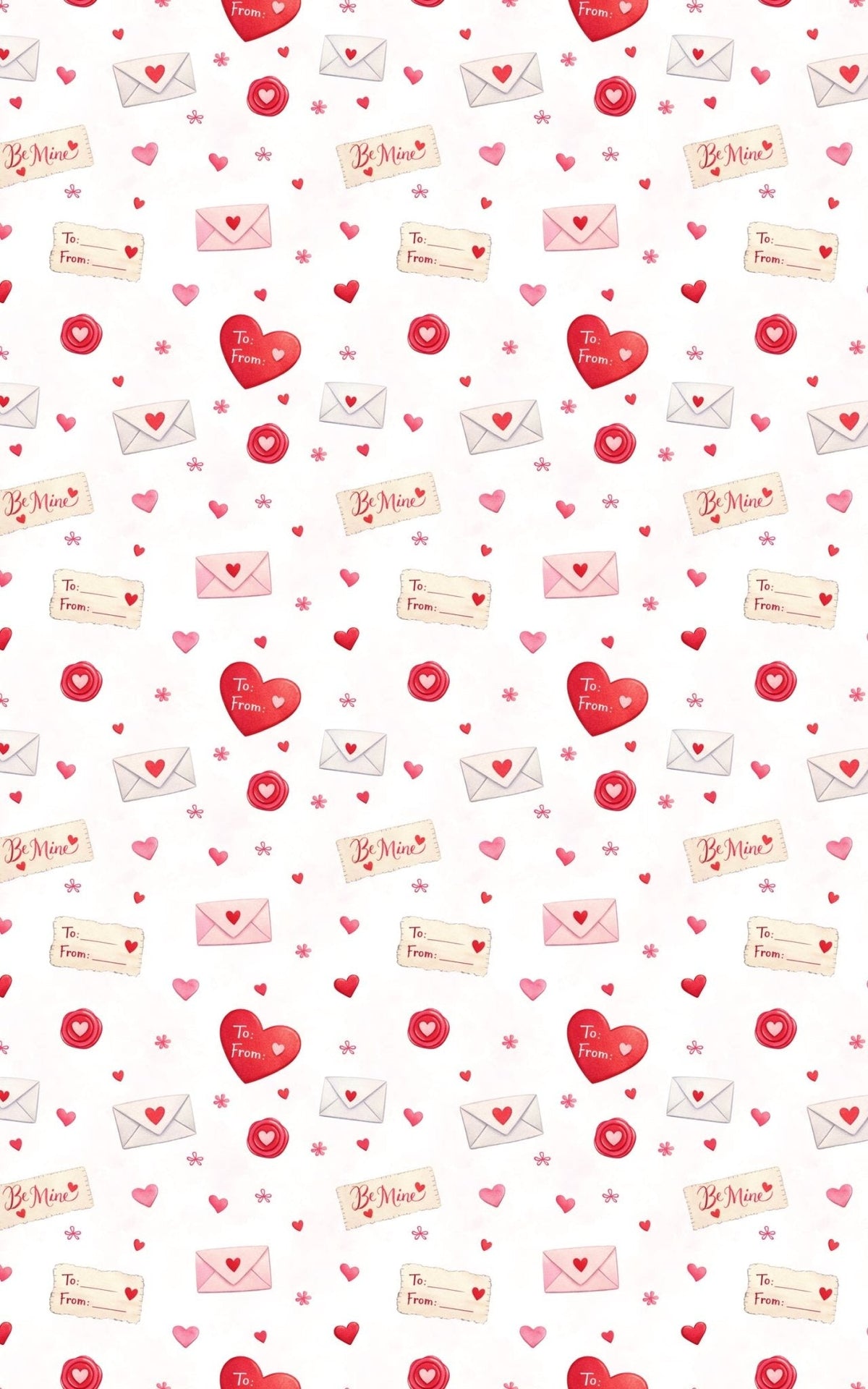 Secret Admirer Notes Wrapping Paper