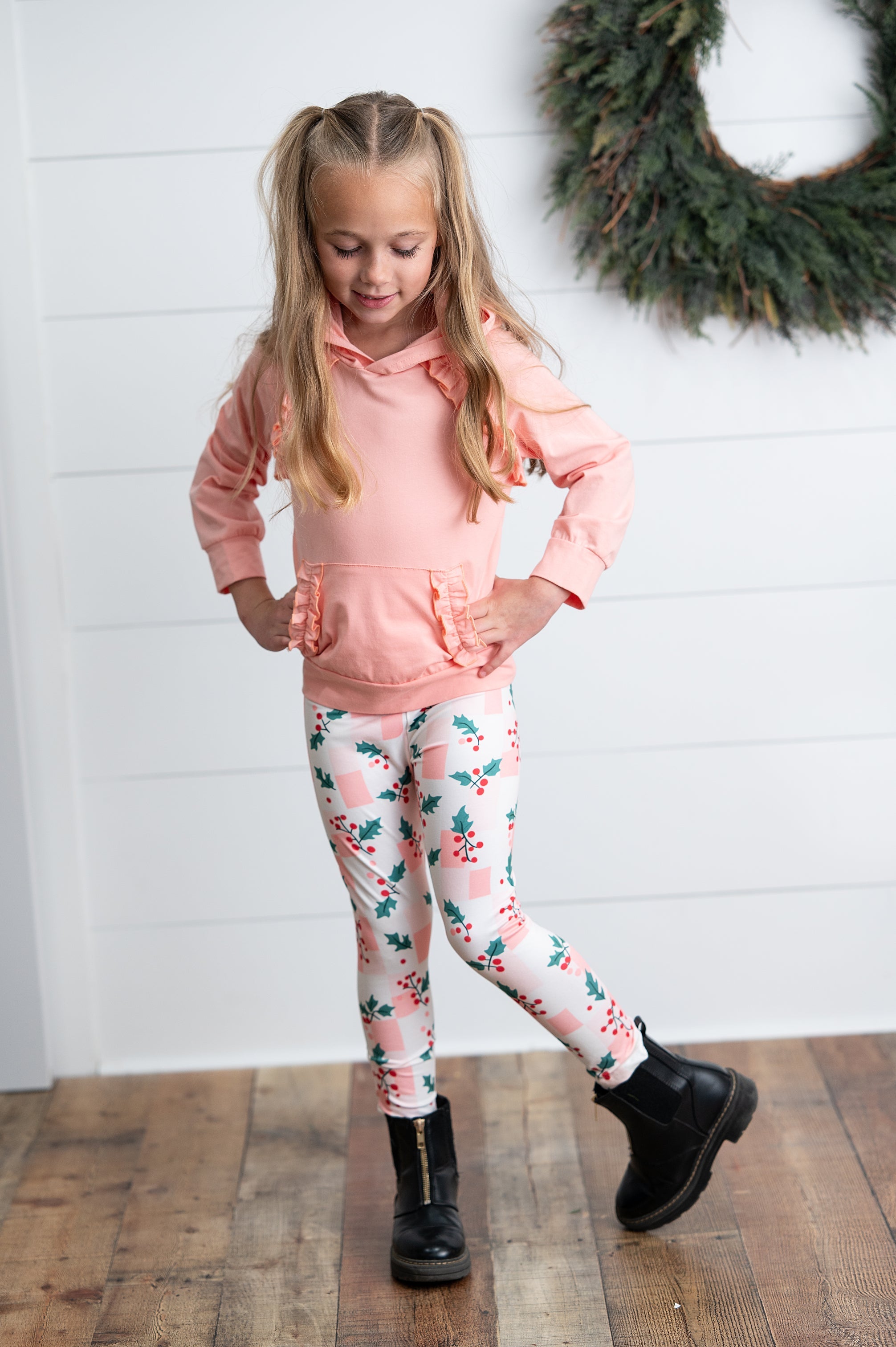 Blush Check Holly Pant Set