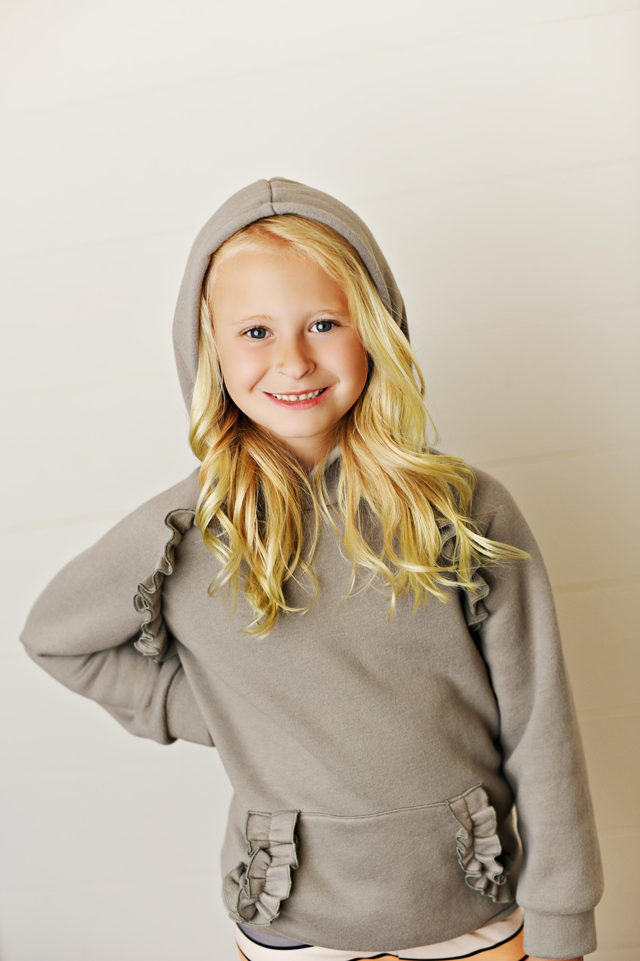 Gray Hoodie Sweatshirt Set