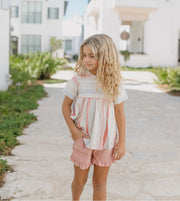 Sand Stripe Short Set