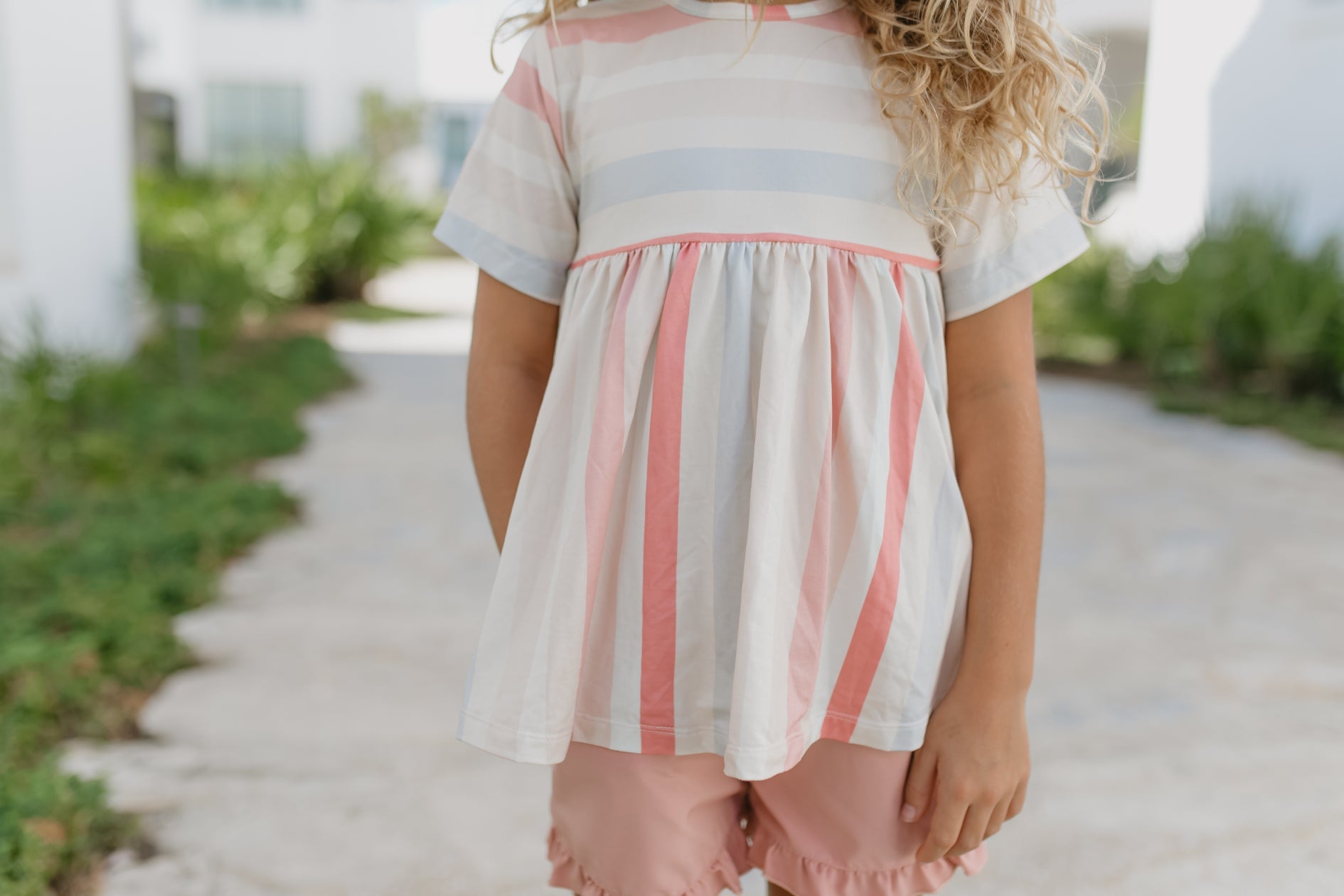 Sand Stripe Short Set