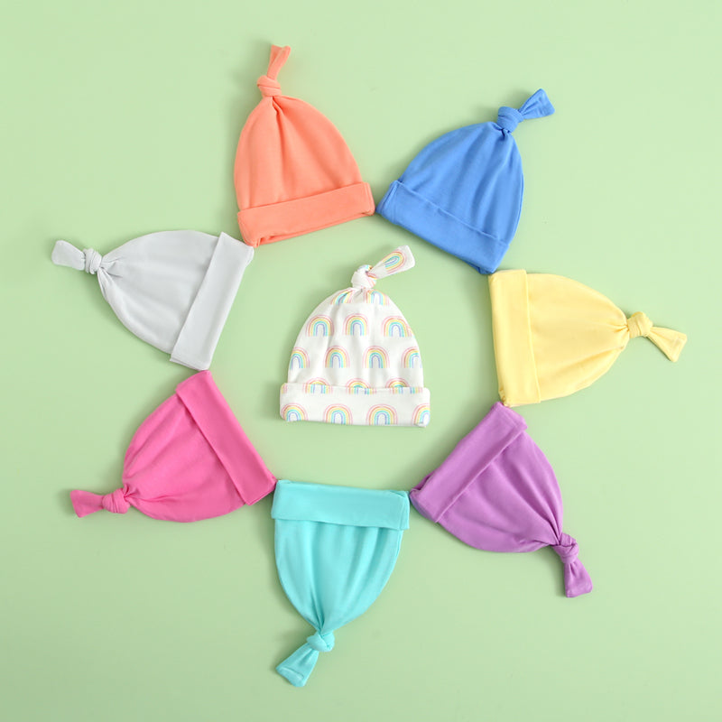 Happy Yellow Baby Beanie Hat