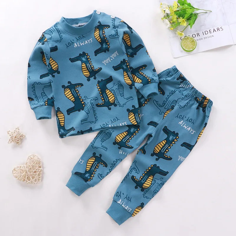 Two Piece Cotton Pajamas Multivariant