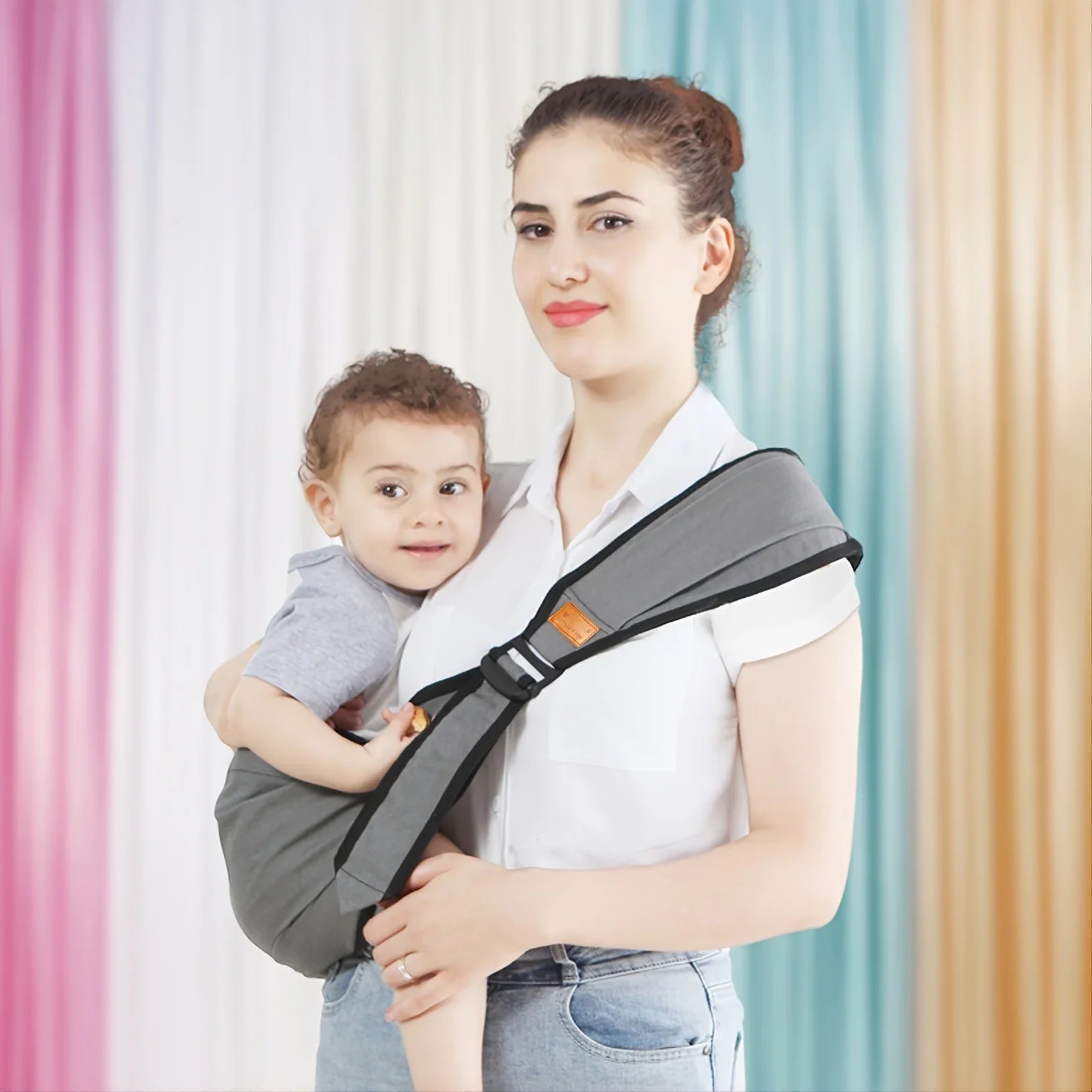 Universal Baby Carrier With Shoulder Strap Multivariant