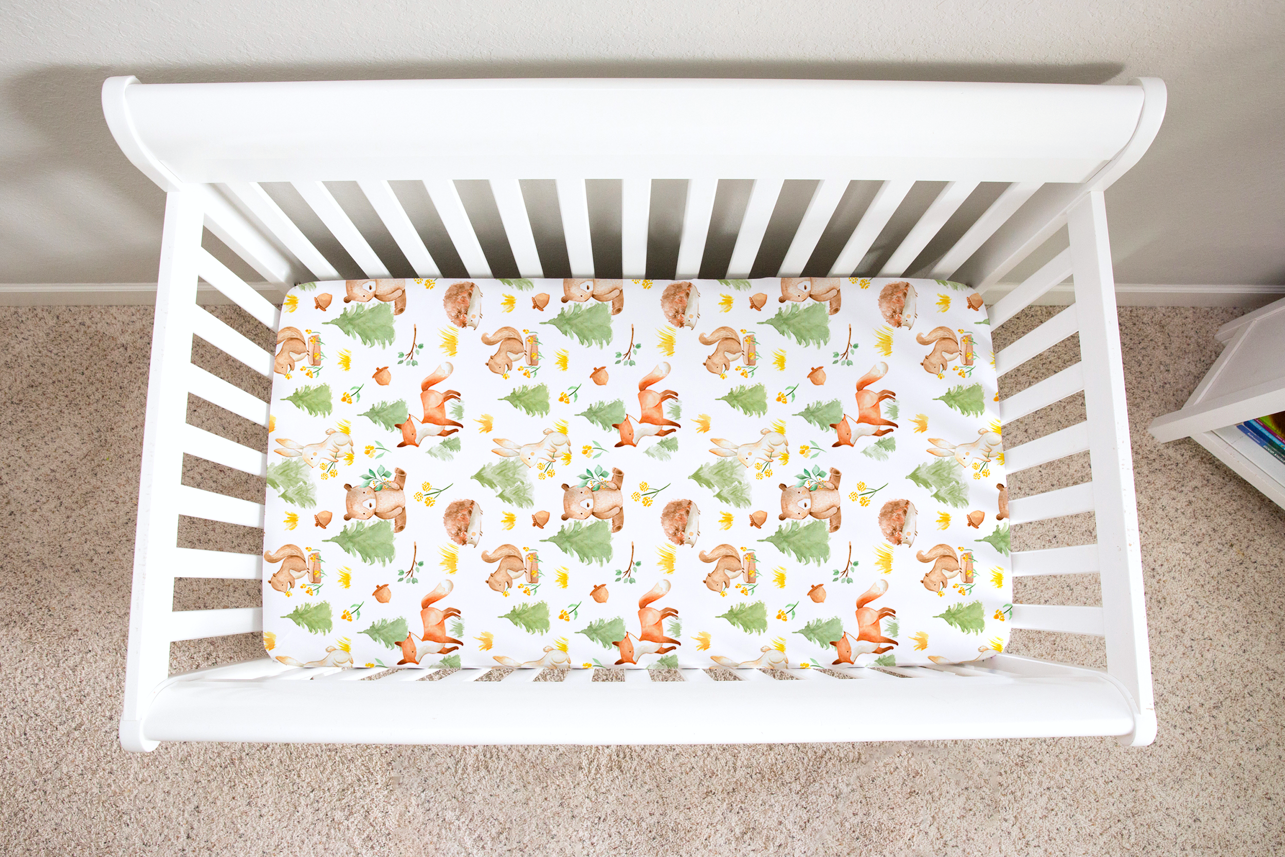 Forest Friends Fitted Crib Sheet