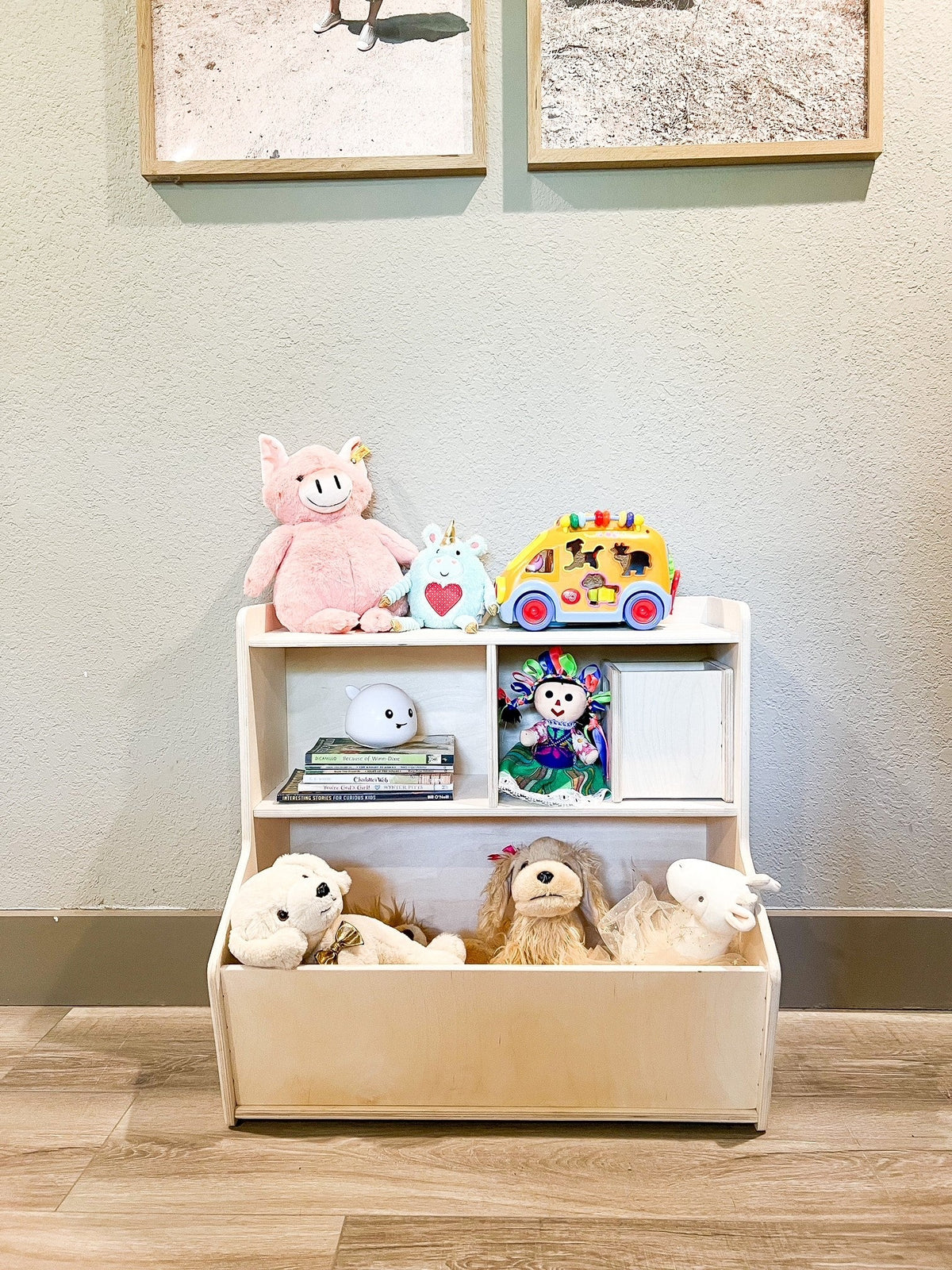 Shelby- Toy Shelf + Storage Bin