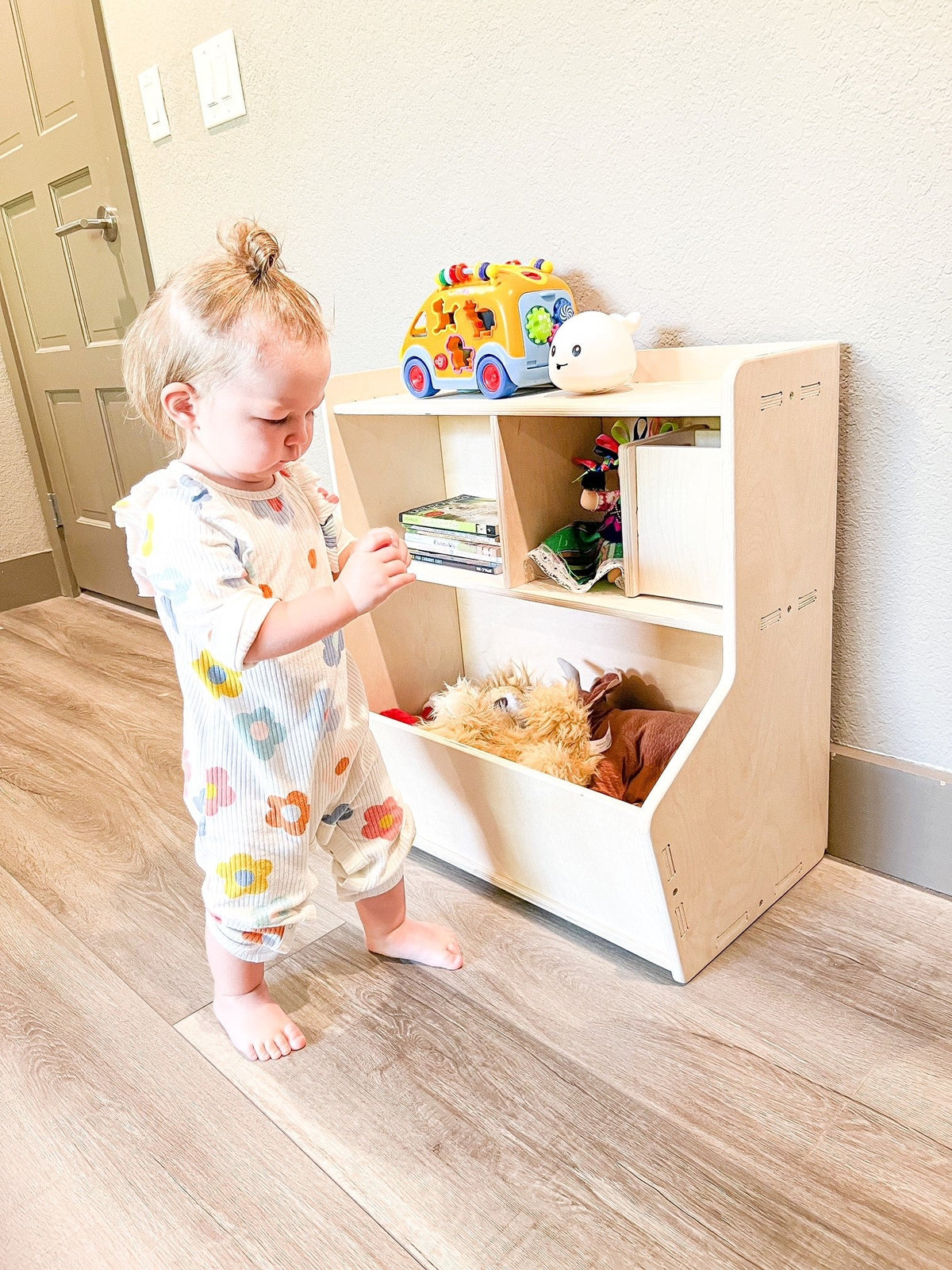Shelby- Toy Shelf + Storage Bin