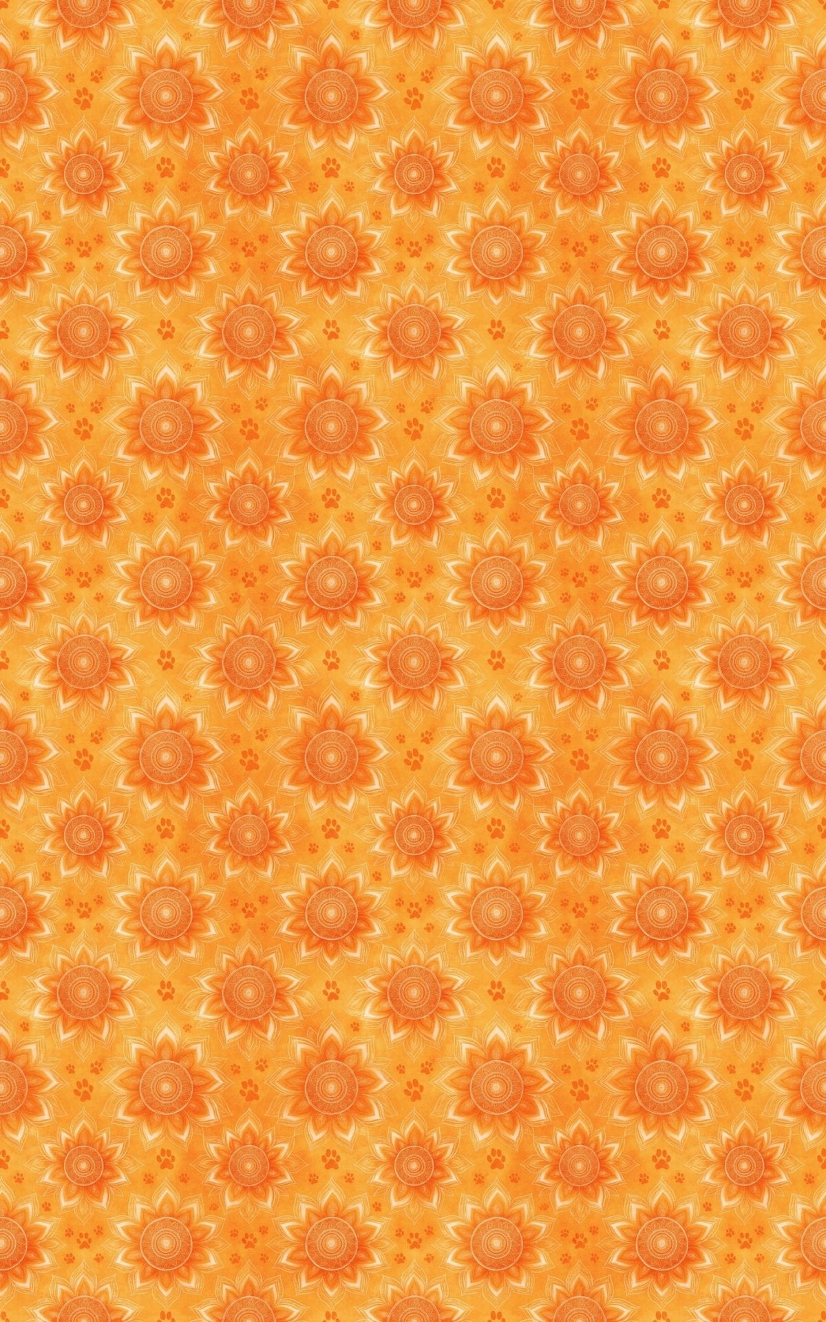 Shiba Sunrise Mandala Wrapping Paper