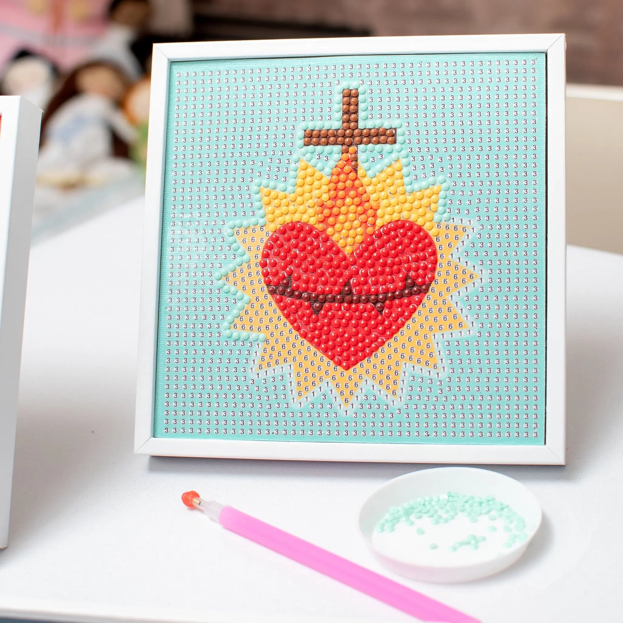 Gem Art Craft Kit Sacred Heart Of Jesus