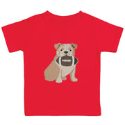 Bulldog Football Patch Short Sleeve T-shirt